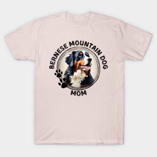 Bernese Mountain Dog Berner Mom Dog Breed Portrait T-Shirt